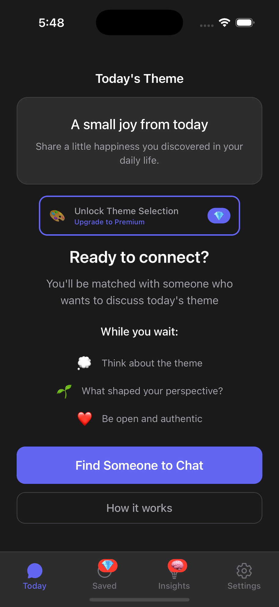 One New Friend chat interface